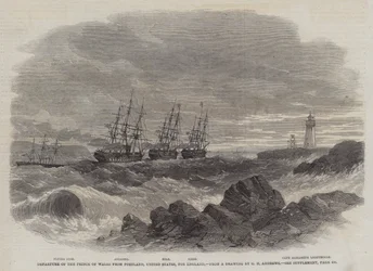 Départ du prince de Galles de Portland, États-Unis, pour l